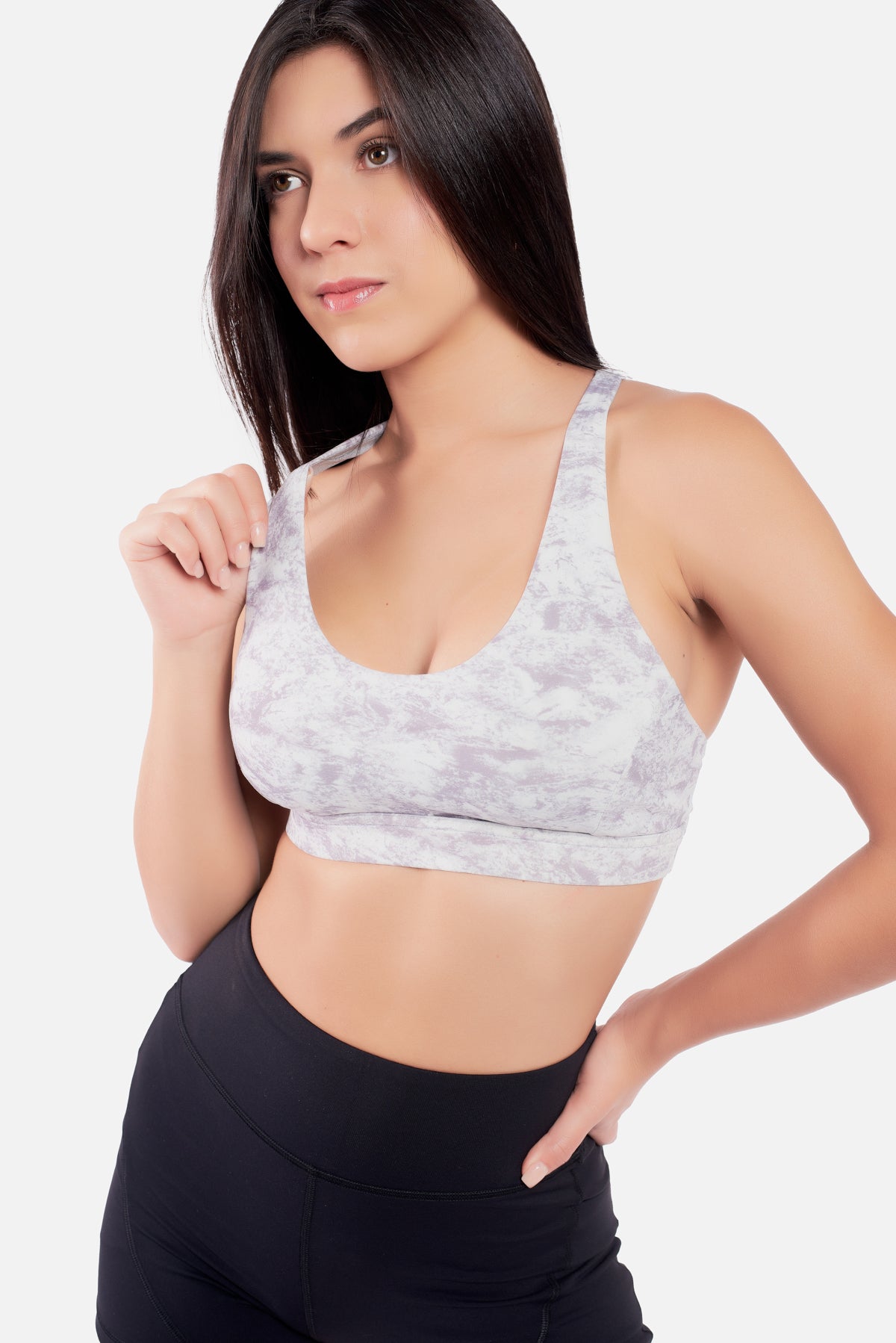 GRAY CROSS BRA