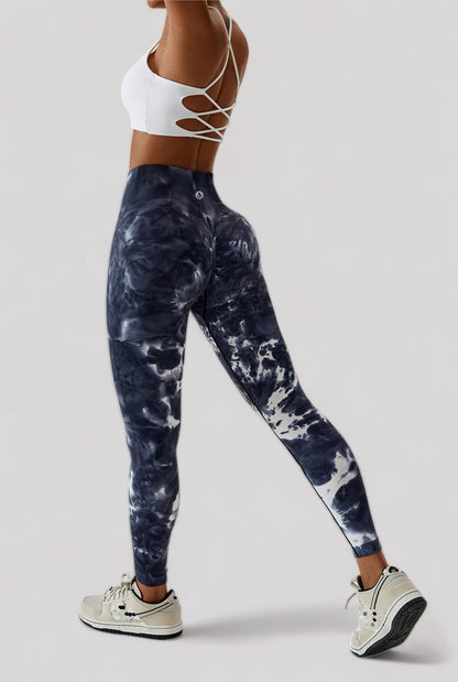 SMOKY BLACK SCRUNCH LEGGINGS