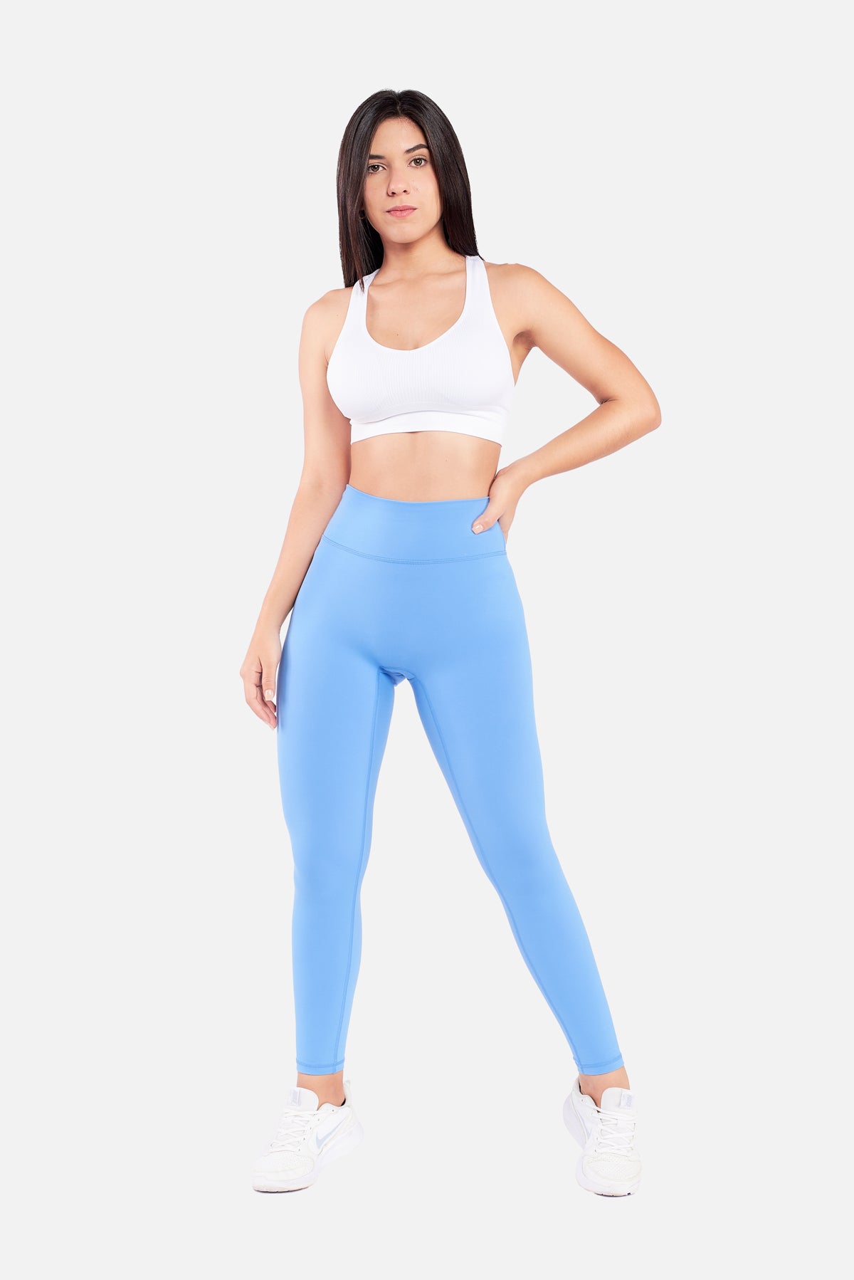 BLUE V-SHAPE LEGGINGS