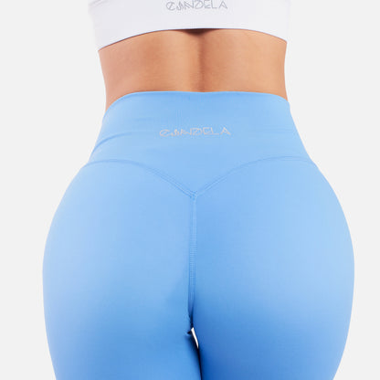 BLUE V-SHAPE LEGGINGS