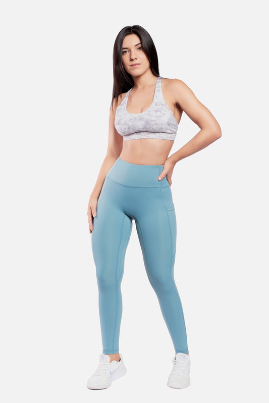 SNOW BLUE POCKET LEGGINGS